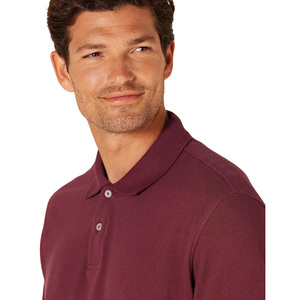 Camiseta de Hombre al por Mayor con Logotipo Personalizado, Color Sólido, Cuello de Punto Acanalado, Costuras Duraderas, Transpirable, Ajuste Cómodo, Formal - Product Image 2