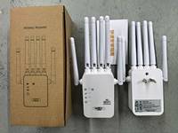 Repetidor WiFi Inalámbrico de 300 Mbps, Amplificador de Señal de 2.4 GHz con 6 Antenas, Router AP