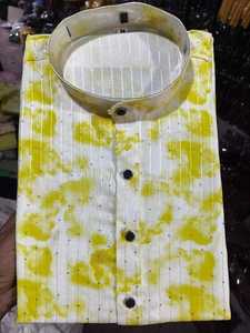 Tela tradicional de moda para bodas casuales y fiestas Kurta de peso ligero blanco hombres indios y pakistaníes Kurta de rayón pesado - Product Image 2