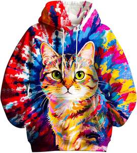 Sudadera con Capucha Personalizada de Forro Polar Digital para Hombre, Ropa Deportiva de Invierno, Ligera, Cómoda, de Secado Rápido, Resistente al Viento, Agrega Tu Propio Texto - Product Image 2