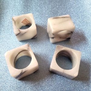 Porte-rond de serviette en marbre de table de qualité supérieure et décoration de bureau Forme ronde avec artisanat naturel fait à la main - Product Image 3