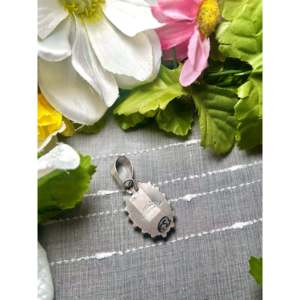 Pendentif Jameson Garcia en turquoise Kingman et argent sterling avec technologie d'incrustation à sertissage clos - Product Image 5