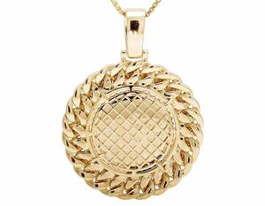 Forme Cubaine Cercle Rond à Mémoire Personnalisée en Argent Sterling S925 avec Pendentif Hip Hop en Diamant Moissanite Rond - Product Image 5