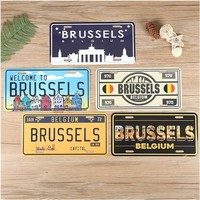 Plaque en PVC plastique personnalisée avec logo en relief, sérigraphiée, personnalisable, pour plaques d'immatriculation de voiture, publicité, art métallique