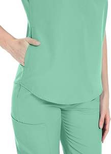 Pantalones médicos multibolsillo para mujer, uniforme de enfermera estirable, traje para correr, Spandex, ropa de trabajo para el cuidado de la salud, conjunto de uniformes - Product Image 3