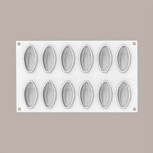 Realistic Cocoa Beans <b>Silicone</b> Mold 67x37H26 mm for <b>Baking</b> & Pastry Tools - Product Image 3