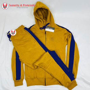 Chándal Personalizado de Algodón Omega con Bordado, Chándal Griego de Alta Calidad para Hermandades, Chándal Transpirable para Hombres - Product Image 1