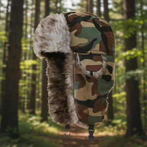 Casquette de trappeur, chapeau d'hiver avec protège-oreilles pour le travail en extérieur et la chasse - Product Image 3