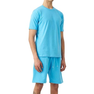 Ensemble de survêtement d'été respirant personnalisé pour homme, 2 pièces, t-shirt 100% coton et short en mesh, ensemble de shorts en mesh sublimé - Product Image 1