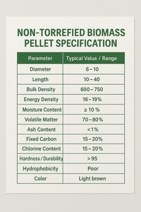 Granulés de biomasse non torréfiés efficaces pour le chauffage durable et l'utilisation d'énergie renouvelable dans les applications industrielles - Product Image 3