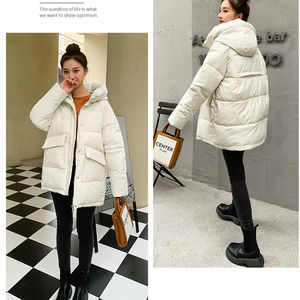 2025 venta al por mayor de alta calidad chaqueta acolchada con cremallera completa invierno liso acolchado a prueba de viento burbuja prendas de vestir chaquetas acolchadas para Unisex - Product Image 4