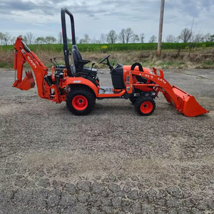Tracteur compact agricole Kubota BX-23S diesel 4x4 d'occasion avec chargeur et pelle rétrocaveuse |   Mini tracteur compact Kubota BX-23S 4x4 - Product Image 2