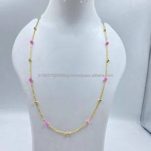 Antique Gold Plated 925 Sterling Silver <b>Choker</b> <b>Necklace</b> with <b>Pearl</b> Classic Style for Weddings Parties Festive Occasions Gift - Product Image 1