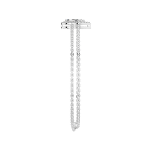 Elegant Women's 950 Platinum Fine Jewelry Double Row Brilliant Cut Natural Diamonds Tennis Chain Link Bracelet Anniversary Gift - Product Image 2