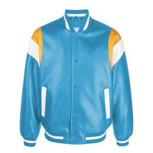 Ensemble blouson de jogging pour hommes varsity letterman avec logo personnalisé en cuir lourd pour hommes de haute qualité OEM en laine de créateur - Product Image 1