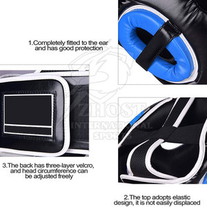 Enhanced Performance Safety Equipment Breathable <b>Padding</b> Adjustable Structure Boxing Head Guard For Training And <b>Practice</b> Use - Product Image 6