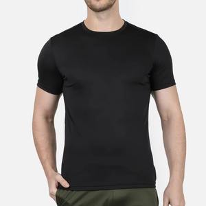 เสื้อยืดผ้าแคนวาสสี100% สำหรับผู้ชายผ้าแคนวาสแขนสั้นระบายอากาศได้ดีแห้งเร็วโลโก้ OEM ตามสั่ง - Product Image 1