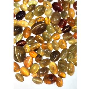 343 piezas de ojo de gato Natural 7mm a 19mm cabujón ovalado 1010 Cts lote Iroc ventas Ojo de Gato de alta calidad piedra preciosa suelta - Product Image 1