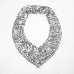 14K White Gold 150 Ct Lab Grown Mesh Diamond <b>Necklace</b> Luxury <b>Fine</b> Jewelry Statement <b>Necklace</b> Gift for Her Anniversary Birthday - Product Image 3