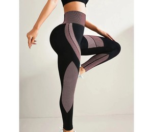 Logo personnalisé tricoté taille moyenne Yoga & Gym Leggings pour femmes-Activewear Sportswear Sets - Product Image 3