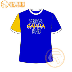 Vente en gros de t-shirt Sigma Gamma Rho pour femmes vêtements de sororité jersey de coton t-shirt respirant de haute qualité vêtements grecs pour femmes - Product Image 1
