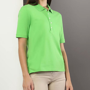Camiseta de polo de diseño único para mujer, camiseta de polo de golf lisa de color sólido ligera hecha a medida - Product Image 5