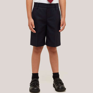 Uniforme Escolar para Niños al por Mayor, Camisa Blanca de Manga Corta y Pantalones Cortos Negros para Estudiantes - Product Image 6