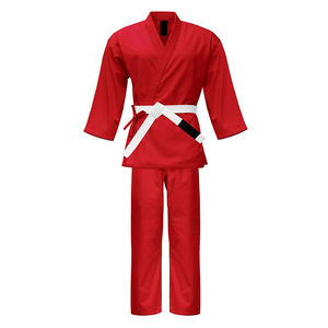 Venta al por mayor de algodón de manga larga ropa de Taekwondo de alta calidad artes marciales Karate uniforme completo personalizable servicio OEM disponible - Product Image 1