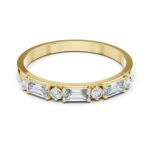 Anillo de Compromiso y Boda de Oro Rosa de 14K Purecarat con Diamante Redondo en Forma de Campana y Perla de Agua Dulce, Certificado IGI, Regalo de Lujo - Product Image 1