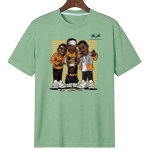 เสื้อยืดผู้ชายทรงหลวมใส่สบาย ผลิตจากผ้าฝ้าย 100% ราคาประหยัด พร้อมดีไซน์ลายกราฟิกที่เป็นมิตรต่อสิ่งแวดล้อม - Product Image 1