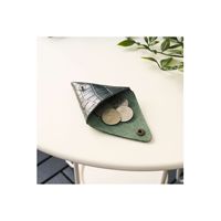 Bamby-Pochette à bijoux en cuir véritable multi-usages marron croco