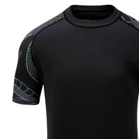 Bjj rash guard en gros bjj spandex personnalisé sublimation Rash guard manches courtes bjj rash guard pour hommes avec logo personnalisé