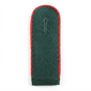Fournisseur OEM ODM personnalisé : Épaulette en tissu vert bouteille avec passepoil rouge, accessoire d'uniforme - Product Image 4
