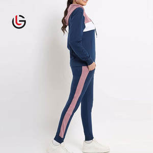 ชุดวอร์มเข้ารูปทันสมัยสำหรับผู้หญิงชุดฝึกซ้อมผ้าคอตตอนผสมโพลีเอสเตอร์ผ้าฝ้าย100% ใส่สบายขนาดใหญ่พิเศษ - Product Image 3