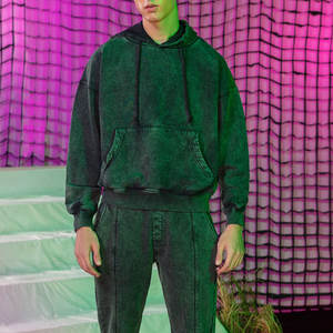 Survêtement de jogging pour homme en coton 100% de haute qualité, délavé à l'acide, avec logo vintage, pour la saison hivernale, écologique, antibactérien et respirant - Product Image 5