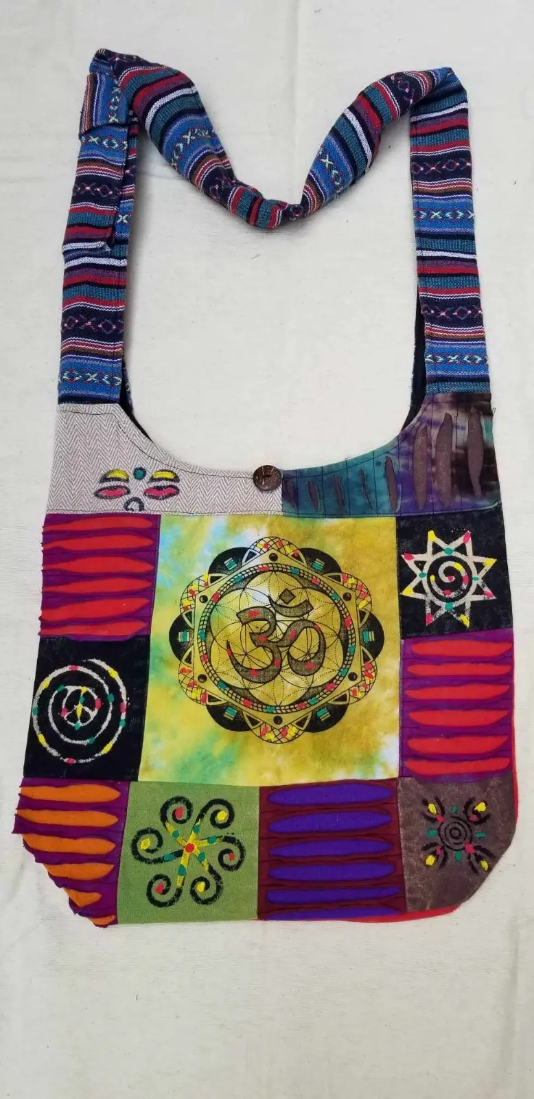 Nuovo arrivo-borsa a tracolla hippie bohémien cross body con multicolori