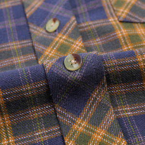 Chemise de moto personnalisée pour homme en flanelle doublée de Kevlar, respirante, à motif à carreaux, vêtements de moto - Product Image 5