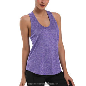 Débardeur de yoga sexy dos nu pour femmes avec pompon et rubans 100% coton respirant haut d'entraînement de gymnastique pour la course et le fitness - Product Image 3