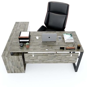 Escritorio Ejecutivo Contemporáneo 180x160cm KConcept con Estructura de Acero HBKC021 - Product Image 3