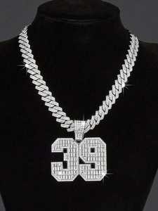 Fourniture d'usine personnalisé glacé chaîne pendentif hommes bijoux Pass diamant testeur disponible à la quantité en vrac 925 en argent Sterling - Product Image 2