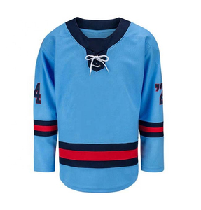 Maillots de hockey d'équipe sur mesure, maillot de hockey sur glace professionnel, vente en gros, design unique, 100% polyester, séchage rapide, antibactérien - Product Image 4