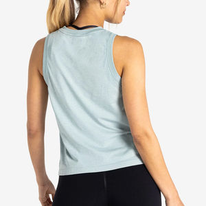 Mujeres sin mangas Racerback Yoga Tank Top Fitness Sport Singlet Gym Running Training Shirts Mujeres sin mangas camisas para veranos - Product Image 4