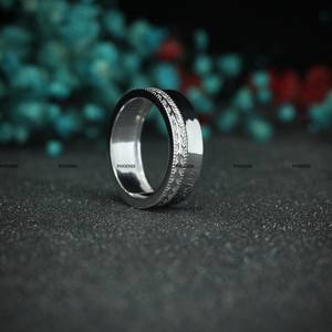 Custom Luxury <b>Mens</b> 925 Sterling <b>Silver</b> Wedding & Engagement <b>Ring</b> Fine Jewelry Gift by Phoenix Enterprise for Birthday Anniversay - Product Image 5