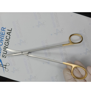 High quality stainless steel tonsils scissor <b>surgical</b> ENT instrument precision cutting curved <b>blades</b> medical tonsils scissor - Product Image 5