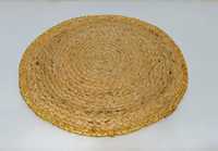 Set de table en jute bio moderne, fait main, durable, avec bordure dorée, taille personnalisable, emballage sur mesure, pour la maison, l'hôtel, les mariages, les banquets, l'extérieur