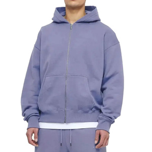 ODM, recién llegado, sudaderas con cremallera completa, ropa cómoda para hombres, sudadera con cremallera, Sudadera con capucha 100% algodón, forro polar pesado Gsm, sudaderas con capucha - Product Image 4