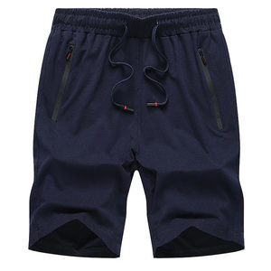 Nouveau style short homme sur mesure 100% coton décontracté couleur unie séchage rapide respirant taille mi-haute fermeture à cordon tricoté 2026 - Product Image 1