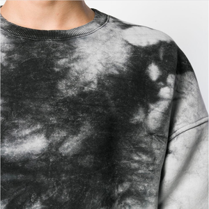 Cuello redondo de algodón de alta calidad OEM Pullover Plain Dyed Plush Blank Jogger White - Product Image 3