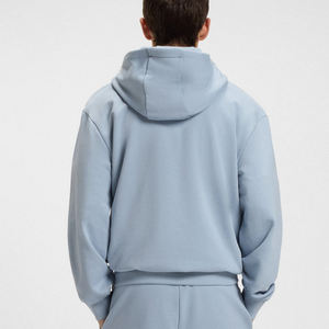 Sweat-shirt pour homme pour les acheteurs en gros, couleur unie avec capuche réglable et cordon de serrage, manches longues, design respirant pour le confort - Product Image 6