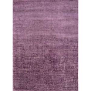 Alfombra Kavi Rosa Morado de Lana y Seda de Bambú Anudada a Mano 3D 324 Esk-324 Rectangular 3D para Uso Doméstico, Color Sólido para Pasillo - Product Image 1